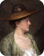 Julia Beck Portrait of a woman oil